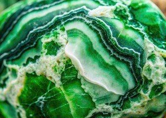 Obraz premium Close-up of Green and White Stone with Unique Patterns Ideal for Natural Texture Backgrounds