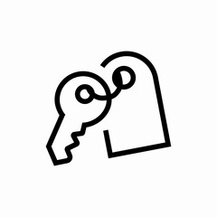 key card icon sign vector