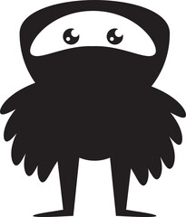 Funny Monster Character Illustration