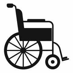 Wheelchair silhouette vector illustration design - Perfect for Medical and Accessibility