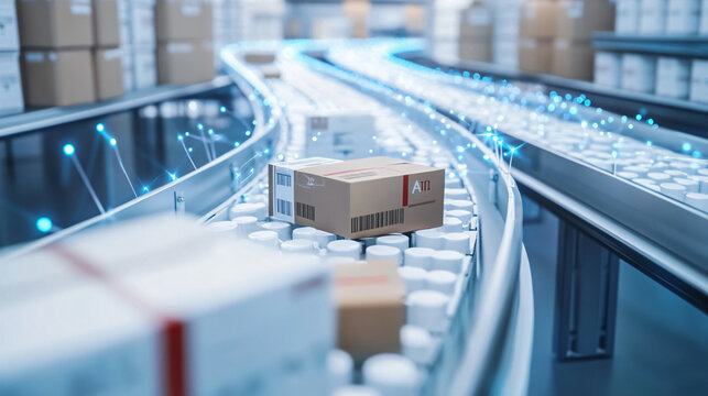 Efficient healthcare supply chain management ensures timely delivery of medical supplies and medications. Concept Healthcare Supply Chain Management, Timely Delivery, Medical Supplies, Medications AI