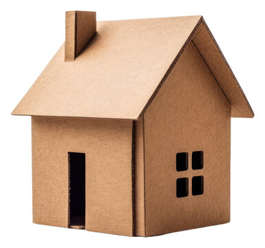 PNG House cardboard box white background.