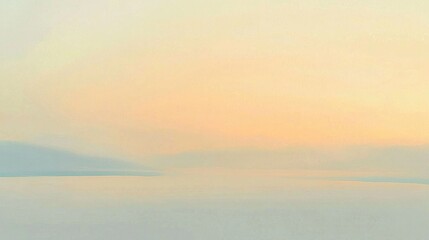 Obraz premium A tranquil dawn unfolds with soft colors blending into the frosted landscape