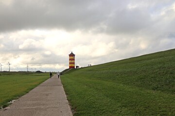 Der Pilsumer Leuchtturm in Ostfriesland