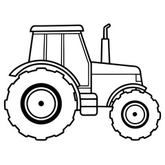 tractor isolated on white background