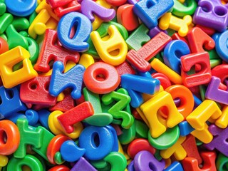 Colorful ABC 123 Alphabet and Numbers Educational Background for Kids Learning and Teaching Tools