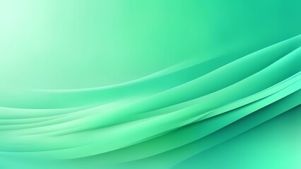 Futuristic Gradient Background Design in Mint Green Color