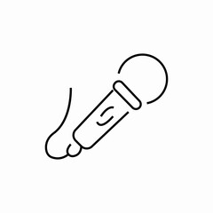 song microphone icon sign vector