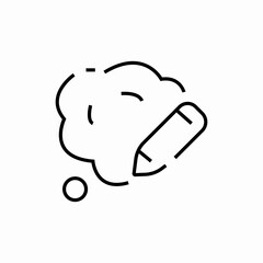 write new idea bubble icon sign vector