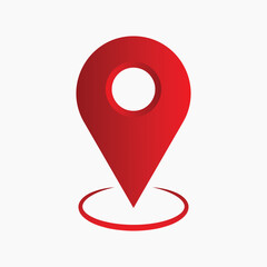 Location icon set, Map marker pointer icon vector.
