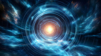 Abstract representation of a vortex tunnel leading to a time travel portal , time travel, vortex, abstract, dimensions