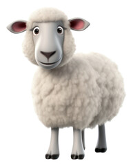Fototapeta premium PNG Sheep livestock cartoon animal.