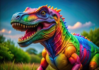 Fototapeta premium Colorful and Playful T-Rex Clipart for Kids' Projects, Educational Materials, and Fun Designs
