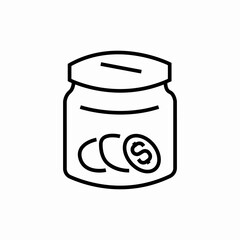 money jar icon sign vector