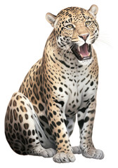 Fototapeta premium PNG Jaguar wildlife leopard mammal.