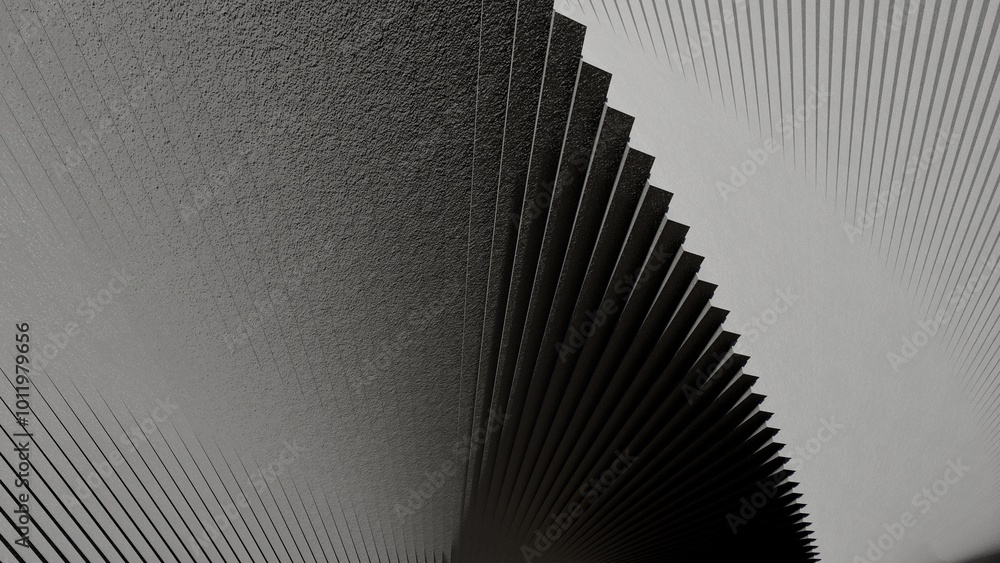 Aufkleber abstract background geometric shapes in design 3d render