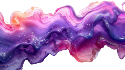 A vibrant cut-out image of purple and pink pastel abstract paints in PNG format. This artistic representation showcases a blend of soft hues, perfect for backgrounds, creative projects, or any design