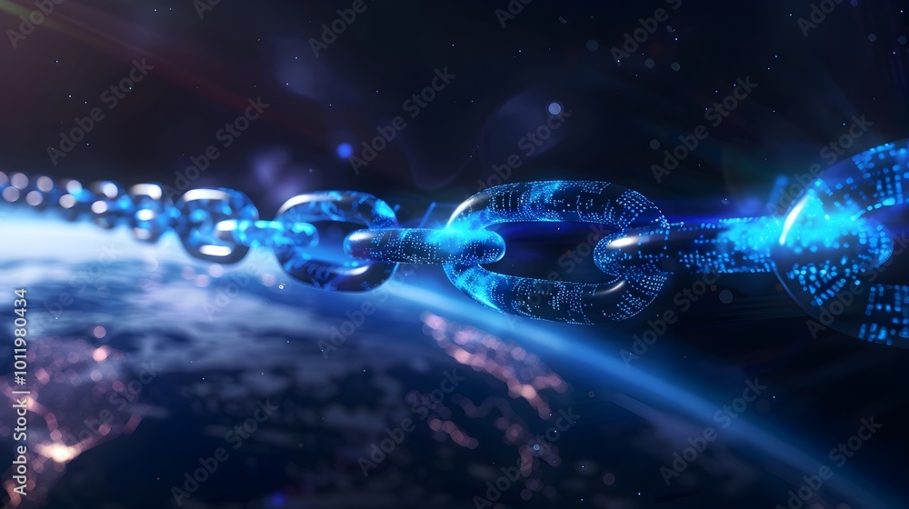 Poster quantum blockchain network securing global digital transactions