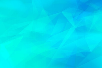 スカイブルーの背景、幾何学模様、ポリゴン、ビジネス