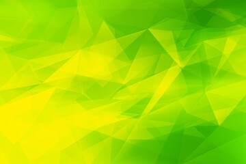 緑の背景、幾何学模様、ポリゴン、ビジネス