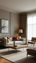 Fototapeta premium monimal japandi style office stunning office chairs bespoke