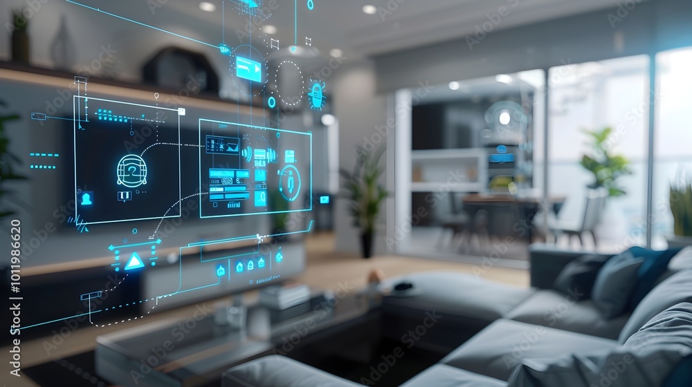 Poster quantum internet control panel for secure smart home management of devices data and communications