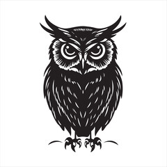 owl on white background,owl, bird, cartoon, animal, illustration, vector, cute, character, nature, art, design, drawing, wing, halloween, beak, feather, eyes, branch, fun, funny, wise, wild, icon,