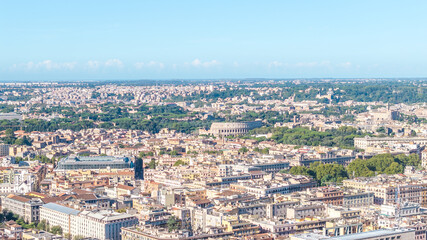 aerial view panorama of Roma, Italy
