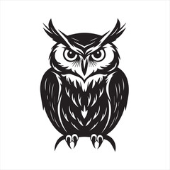 owl on white background,owl, bird, cartoon, animal, illustration, vector, cute, character, nature, art, design, drawing, wing, halloween, beak, feather, eyes, branch, fun, funny, wise, wild, icon,