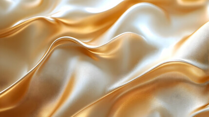 Obraz premium Abstract Golden Silk Background - Smooth and Shiny Texture