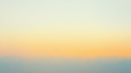 Fototapeta premium A calming mix of pale blue and warm hues fills the dawn sky creating serenity