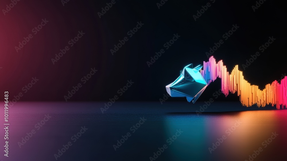 Poster a colorful line graph showing the historical price fluctuations of a specific stock, highlighting ke