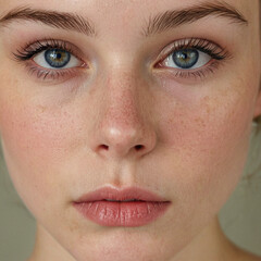 Fototapeta premium Studio photo portrait of a young woman