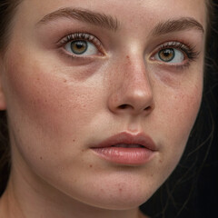 Fototapeta premium Studio photo portrait of a young woman