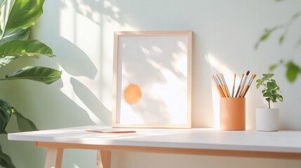 A shared studio space filled with various artists working on their crafts, inspiring collaboration and creativity.