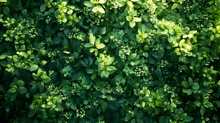 Vibrant Green Foliage Background Illustration