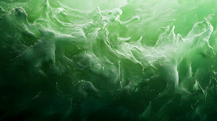 Abstract Green Liquid Texture Background