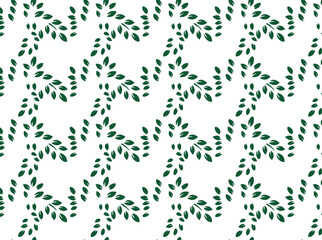 Leaf pattern background vector free for download