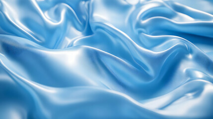 Obraz premium Abstract Blue Satin Background - Elegant Smooth Texture