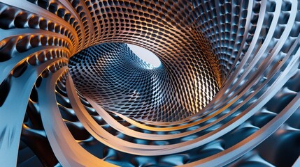 Abstract backdrop features a circle background. The shapes are circular and decorative.