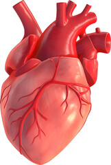 Realistic Human Heart 3D Illustration