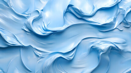 Obraz premium Abstract Blue Swirls Background - Digital Art