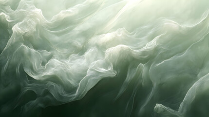 Obraz premium Abstract Green Swirling Background