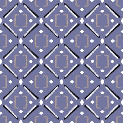 Luxury Thai pattern soft purple background vector illustration. Lai Thai element pattern. Lavender colorthai fabric modern design pattern on blue background vector