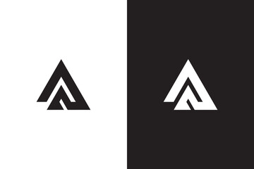 Letter AA logo design.