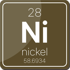 중금속 원소기호 원자 주기율표 아이콘 일러스트 벡터 이미지