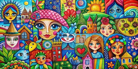 Obraz premium Creative Mini Doodles Collection for Fun and Artistic Expression in Various Themes and Styles