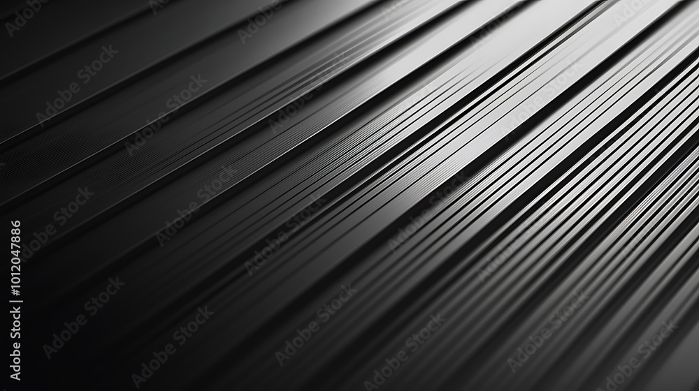 Poster abstract striped pattern in shades of black and gray.