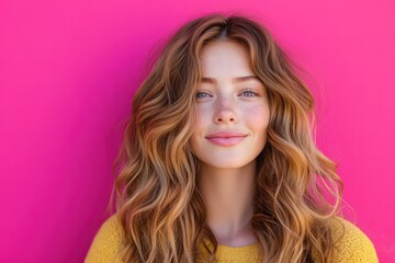 Effortless beach waves for caucassian women, showcasing a relaxed and tousled hairstyle with natural-looking curls and sun-kissed highlights for a carefree vibe