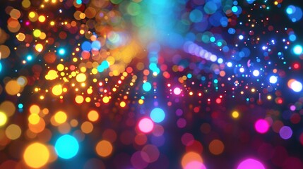 Multicolored bokeh lights background